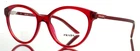 Prada VPR08Y 08Z-1O1 Red Womens Semi Cat Eyeglasses 52-17-140 B:43 New. Price: $89.99.