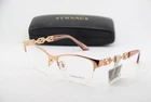 New Versace Mod. 1270 1412 Gold Pink Clear Authentic Eyeglasses 54-16. Price: $167.16.