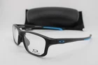 New Oakley OX8142-0156 Crosslink Fit Black Blue Authentic Eyeglasses 56-17. Price: $211.65.