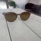 Ray-ban RB4305 Round Sunglasses Beige Frame With Brown Gradient Lens Pre-owned. Price: $149.00.