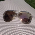 Oakley OO4129-1458 Aviator Sunglasses Gold Metal Frame Brown Plastic Lens Men Pre-owned. Price: $28.00.