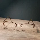 Elle EL18779 Brown Frames Only Half Rim Eyeglasses 50-18-135 A242 Pre-owned. Price: $19.99.