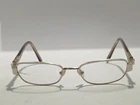 Vintage Eyeglasses Frames Only Womens 48-17-135 Brown Gold Metal Optical Style Pre-owned. Price: $65.99.
