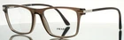 Prada VPR01W 09F-1O1 Transparent Brown Mens Rectangle Eyeglasses 54-18-145 B:39 New. Price: $139.99.
