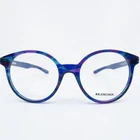 Balenciaga BB0030O 004 52MM Blue Marble, Round New Unisex Eyeglasses Frames. Price: $165.00.