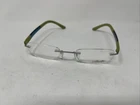 Silhouette Eyewear 6799 00 6050 46-19-140 Silver Green Rimless +J95 New. Price: $102.00.