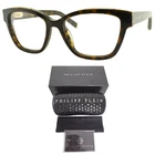 New!! Philipp Plein VPP034S 0722 Dark Tortoise Square Full Rim Frame Eyeglasses. Price: $152.99.