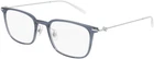 Montblanc Mb 0100 O-004 Blue / Transparent Silver Size 52 Eyeglasses New. Price: $180.63.