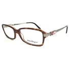 Salvatore Ferragamo Eyeglasses Frames 2651-B 554 Pink Tortoise Silver 51-16-135 New. Price: $69.99.