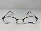 Denim Eyewear Dn 125 003 45-21-140 Black Metal Half Rim Eyeglasses Frame G312 New. Price: $60.00.