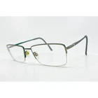 Turboflex Eyeglasses Mens Green Rectangle Half Rim TF340 55-17-145 Pre-owned. Price: $39.99.
