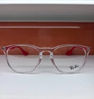 New Authentic Ray Ban RB7046 5950 Unisex Clear Coral Eyeglass Frames Case. Price: $65.00.