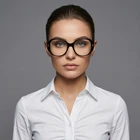 Tom Ford Eyeglasses FT5620-B 001 Women Black Round Full Rim Frames 53MM New. Price: $308.05.