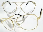 Classic Vintage 80'S Retro Hip Hop Style Clear Lens Eye Glasses Gold Metal Frame New. Price: $13.01.