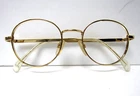 Titmus T701 47-19-135 Gold Metal Round Eyeglasses Frame Z87 Safety Vintage 70'S New. Price: $55.00.
