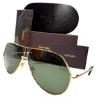 Tom Ford RICKIE-02 TF1281 30N Shiny Gold W/green Lens Authentic Sunglasses 63-10 New. Price: $280.00.