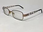 Linda Evans MOD.330 Eyeglasses 52-17-135 Gold Brown Polished Frames Only Pre-owned. Price: $29.99.