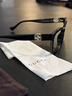 Gucci Black Eyeglasses Optical Frame W/ Hard Case, Satin Bag & Cloth GG1025O 004 Pre-owned. Price: $150.00.