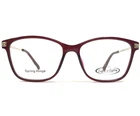 To Eighty Eyeglasses Frames Brianna Burgundy Red Gold Square 53-18-135 New. Price: $61.14.
