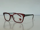 Maui Jim Mjo 2410-07D Square Clear Red Eyeglasses Frame Only 50.5-17-130 New. Price: $69.99.