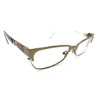 Gucci Gg 4214 5L3 Gold Black Metal Rectangle Eyeglasses Frames 54-16 135 Italy Pre-owned. Price: $104.99.