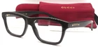 Brand New Gucci Gg 1177O 001 Black Gold Rectangle Authentic Eyeglasses 53-17. Price: $250.00.