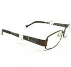Lucky Brand Gypsy Brown Eyeglasses Frames Floral Rectangular Wire Rim 49-15-135 New. Price: $48.19.