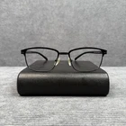 Konishi Japan Flex-titanium Eyeglasses KF8493 Black Rectangular Frames 54-18-145 Pre-owned. Price: $35.00.