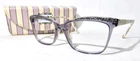 Lulu Guiness L233 Eyewear 57-17-145 New Gray Glitter Eyeglass Frame. Price: $99.99.