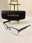 Bebe Eyeglasses Frames Party Girl BB5111 001 Jet Black 135 53/17 Women W/case Pre-owned. Price: $11.97.