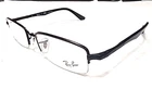 Ray Ban RB6237 2503 Black Metal Rectangle Eyeglasses Frame 53-18 140 New. Price: $67.99.