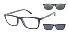 Emporio Armani EA4160 Sunglasses With Interchangeable Clip-ons, Matte Blue/cl... New. Price: $127.81.