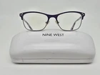 Nine West NW1082 515 Purple Silver Eyeglasses Frame W/ Flexhinge And Case 49MM Pre-owned. Price: $36.99.