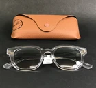 Ray-ban Sunglasses RB4324 6447/32 Crystal Square Frames With Light Gray Lenses New. Price: $129.99.