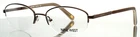 Nine West NW1035 204 Brown Womens Oval Half Rim Eyeglasses 53-18-135 B:33. Price: $24.99.