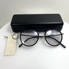 Jins Round Combination Sunglasses Black Gold URF-26S-271AA 94 Light Gray Lens Pre-owned. Price: $70.00.