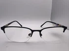 Burberry B1324 1213 54/18 145 Blk Rubber Half Rim Italy Mens Frames 1049 New. Price: $139.00.