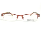 Revolution Eyewear REV648 Red Gold Semi Rimless Eyeglasses 51-18-140 Rdls New. Price: $36.13.