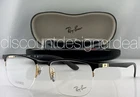 Ray-ban Square Liteforce Eyeglasses Black Gold Frame Clear Demo Lens RB6513 2890 New. Price: $99.99.