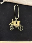 Coach Carriage Logo Silver Metal Key Chain Women's Designer Accessory Pre-owned. Price: $105.00.
