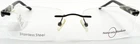 Naturally Rimless Nr 345 Gunmetal Stainless Steel Eyeglasses 56-18-140 New. Price: $26.59.