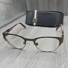 Nautica Eyeglasses N7256 317 Navy Silver Mens Round Full Rim 51-22-140 W/ Case Pre-owned. Price: $21.24.