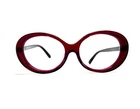 Coach Oval Red Clear Thick Retro Glasses Hc 8270U L1100 5557E2 16 140 Pre-owned. Price: $85.00.