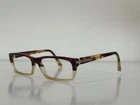 Prada Vpr 05N RWX-1O1 Square Havana Brown Eyeglasses Frame Only 55-16-135 Pre-owned. Price: $129.99.