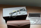 Nib Auth Matsuda M3107 48-21-143 Brushed Gold / Clear Lens Titanium Eyeglasses New. Price: $350.00.