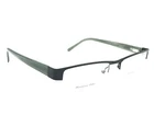 Perry Ellis Black Stainless Steel Rectangular Half Rim Eyeglasses 53-18 140 New. Price: $44.99.