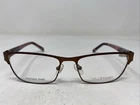 Jill Stuart Js 331-1 52-16-135 Dark Brown Metal Full Rim Eyeglasses Frame I94 New. Price: $54.00.