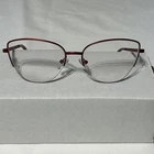 Eyebuydirect Star 55-16-140 C1 Red Metal Eyeglasses Frames Only Pre-owned. Price: $14.86.