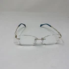 Line Art Charmant XL2166 Gp 50-17-135 Gold Blue Eyeglasses Frame CG21 New. Price: $165.00.