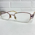 Elle EL18779 Wi Eyeglasses Sunglasses Frames Purple Round Half Rim 48-18-135 Pre-owned. Price: $26.99.
